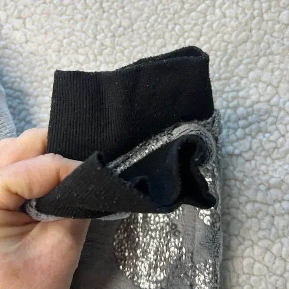 Disney Silver Sequin Mickey Jogger Sleep Pants Medium - Picture 2 of 12